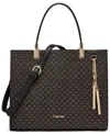 Calvin Klein Women's Verne Small Satchel Bag In Brown
