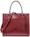 Calvin Klein Women's Verne Small Satchel Bag In Red