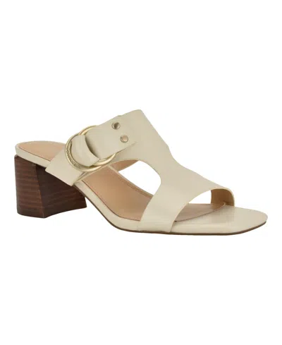 Calvin Klein Women's Vevia Block Heel Sandals In Neutral