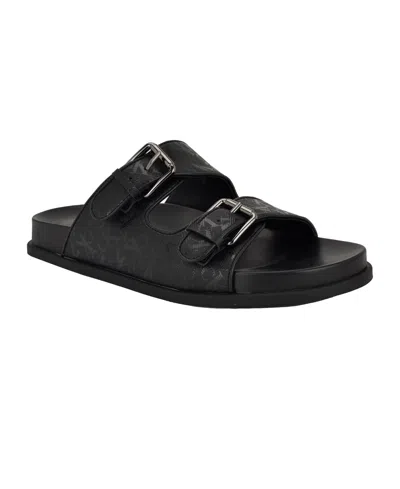 CALVIN KLEIN WOMEN'S VIBE DOUBLE BAND SLIP-ON FLAT SANDALS