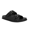 Calvin Klein Vibe Slide Sandal In Black Saffiano