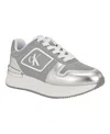 Calvin Klein Vidya Sneaker In Grey,silver
