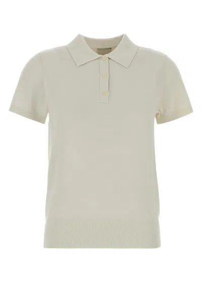 Calvin Klein Fine Gauge Ss Polo In Neutral