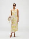 Calvin Klein Robe Longue À Imprimé In Multi