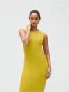 Calvin Klein Women's Viscose Ribbed Maxi Dress
