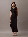Calvin Klein Women's Viscose Ribbed Maxi Dress