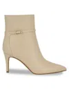 Calvin Klein Women's Vivera 75mm Faux Leather Pointed-toe Booties In Neutral