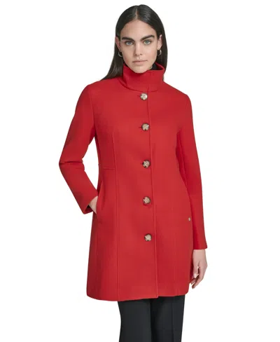 Calvin Klein Women's Walker Coat, Created For Macy's In Red