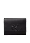 Calvin Klein Women's Wallet  Lv04k1078g-ub1 Black In Black