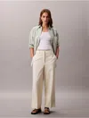 Calvin Klein Women's Wide Leg Cropped Chino Pant