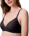 Calvin Klein Invisibles Comfort Lightly Lined Triangle Bralette Qf5753 In Speakeasy