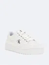 Calvin Klein Women's Women's Alondra Platform Sneaker In White