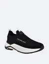Calvin Klein Alvera Womens Laceless Slip-on Sneakers In Black