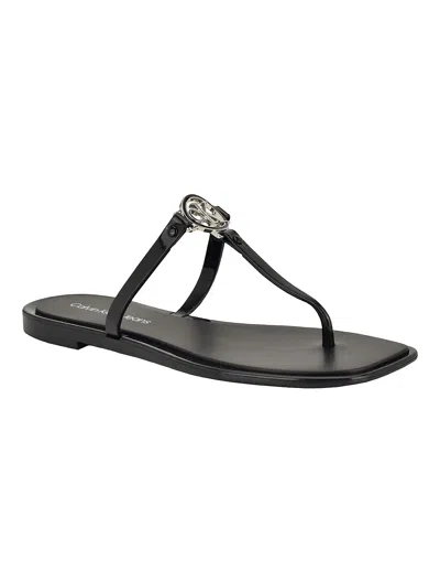 Calvin Klein Ellye Sandal In Black