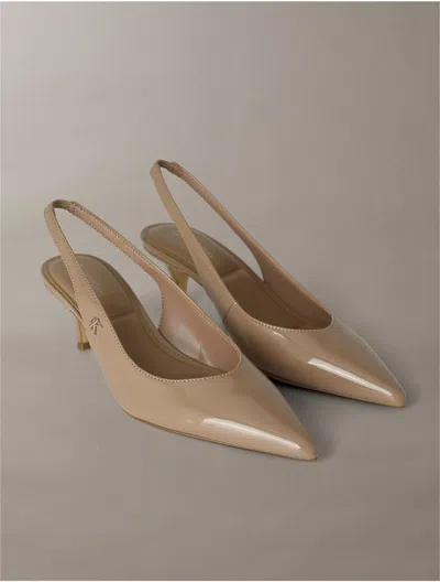 Calvin Klein Women's Women's Emyrsen Slingback Heel In Animal Print