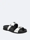 Calvin Klein Explore Slide Sandal In Silver