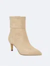 Calvin Klein Genteel Pointed Toe Bootie In Light Natural