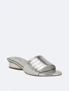 Calvin Klein Kimmie Slide Sandal In Silver