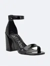 Calvin Klein Marle Womens Ankle Strap Open Toe Block Heel In Black