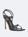 Calvin Klein Strappy Square-toe Heel In Nero