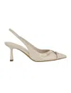 Calvin Klein Tulissa 2 Pointed Toe Slingback Pump In White