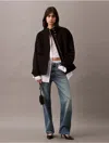 Calvin Klein Women's Wool Blend Bomber Jacket