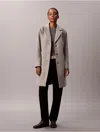 Calvin Klein Women's Wool Blend Tailored Coat In Gray