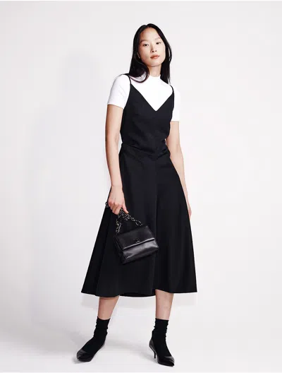 Calvin Klein Women's Wool Blend Tailored Dress In Black