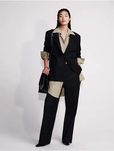 Calvin Klein Women's Wool Blend Tailored Pants