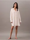 Calvin Klein Women's Woven Viscose Relaxed Shirt Dress