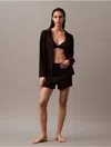 Calvin Klein Women's Woven Viscose Sleep Shorts In Black