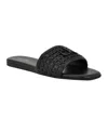 Calvin Klein Women's Yolla Single Band Flat Slip-on Sandals In Black