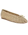 Calvin Klein Zatoria Ballet Flat In Gold