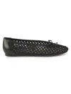 Calvin Klein Women's Zatoria Open Knit Ballet Flats