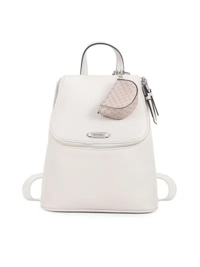 Calvin Klein Women's Zulle Faux Leather Backpack In Orange