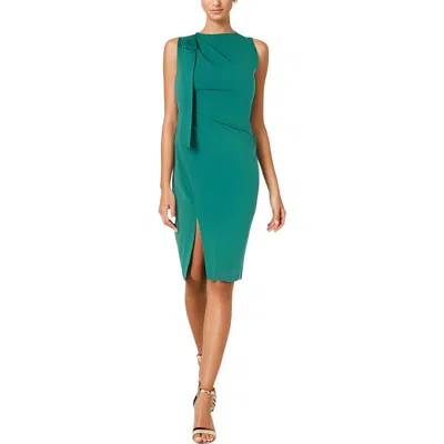 Calvin Klein Womens Asymmetrical Mini Sheath Dress