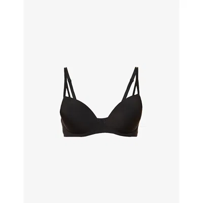 CALVIN KLEIN WOMENS CALVIN KLEIN CK SEDUCTIVE COMFORT BRANDED STRETCH-JERSEY BRA,48038080