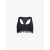 Calvin Klein Womens Icon Pride Scoop-neck Stretch-jersey Bralette Black Xl In Black