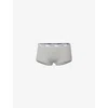 Calvin Klein Womens  Icon Logo Pack Of Three Stretch-cotton Boy Shorts In Black/white/grey Heather