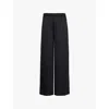 Calvin Klein Women's Tux Satin Pants In Black Beauty