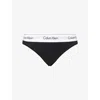 Calvin Klein Modern Cotton Thong In Black In Black