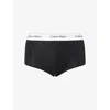 Calvin Klein Womens  Icon Boyshort Cotton-modal Jersey Briefs In Black