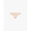 Calvin Klein Womens Cedar Invisibles Micro Stretch-woven Thong In Cedar