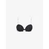 Calvin Klein Womens Black Modern Demi T-shirt Underwired Cotton-jersey Bra In Black