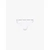 Calvin Klein Womens White Modern High-leg Lace Thong In White