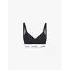 Calvin Klein Lightly Lined Bralette In Black
