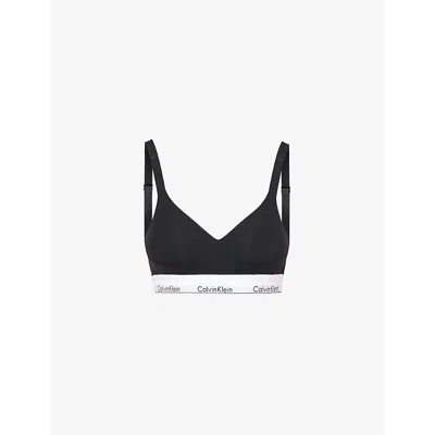 CALVIN KLEIN WOMENS CALVIN KLEIN MODERN LIFT MOULDED-CUP COTTON-JERSEY BRALETTE