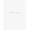 Calvin Klein Womens White Modern Logo Low-rise Stretch-cotton Thong In White