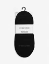 Calvin Klein No-show Cotton-blend Socks Pack Of Two In 00 Black