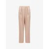 Calvin Klein Womens Cedar Satin Sheen Pyjama Trousers In Neutral